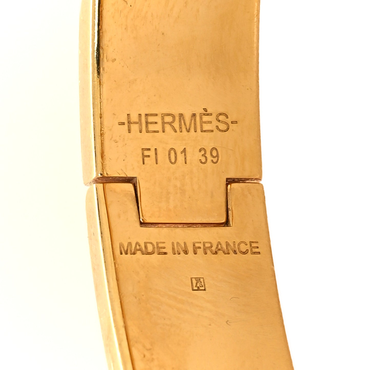 Enamel Narrow Clic Clac H Bracelet PM White