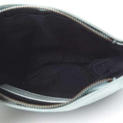 Balenciaga Chevre Porte Toilette Makeup Clutch Sky Blue 4 of 9