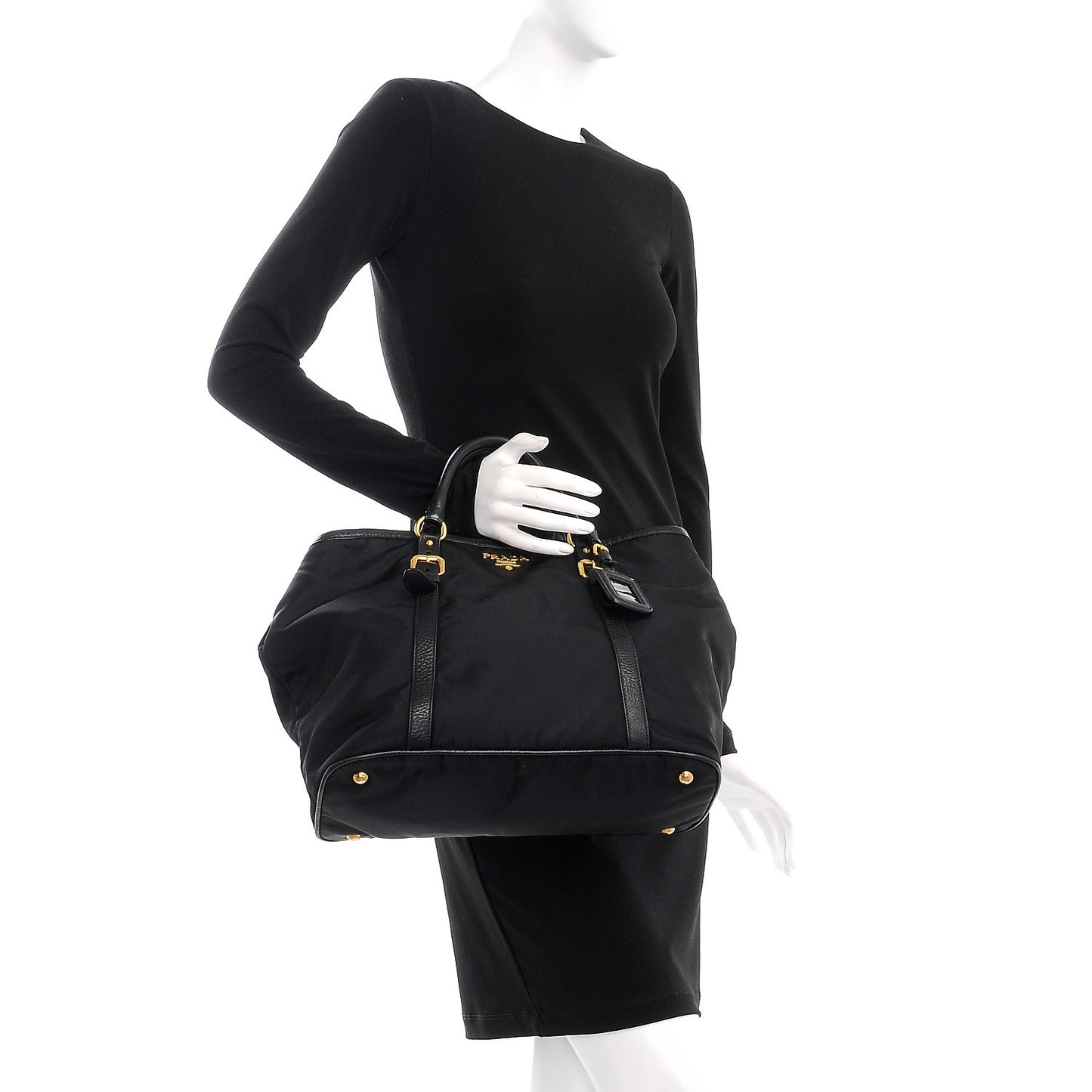 Tessuto Nylon Tote Nero Black