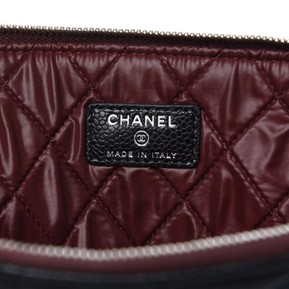 Chanel Caviar Quilted Large Cosmetic Case Black 6 of 7