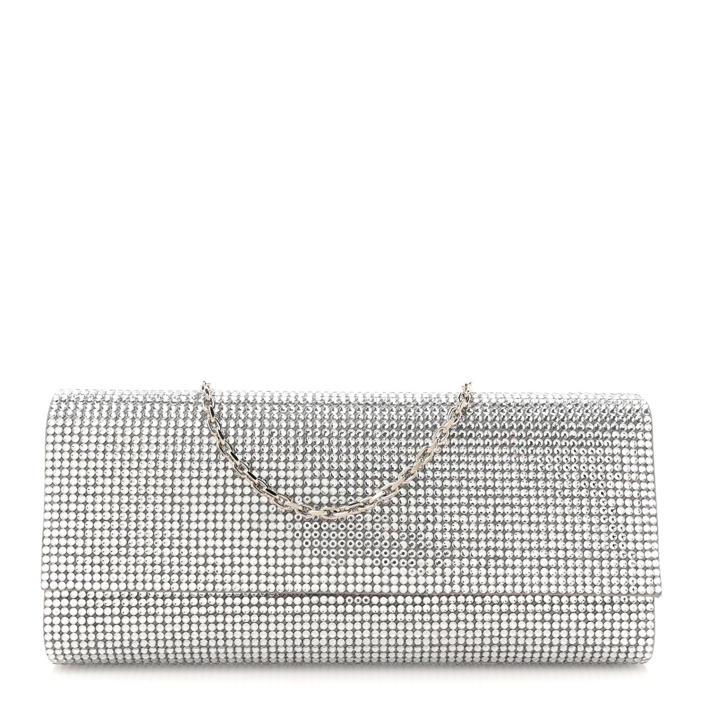 Swarovski Crystal Ritz Fizz Clutch Champagne Silver