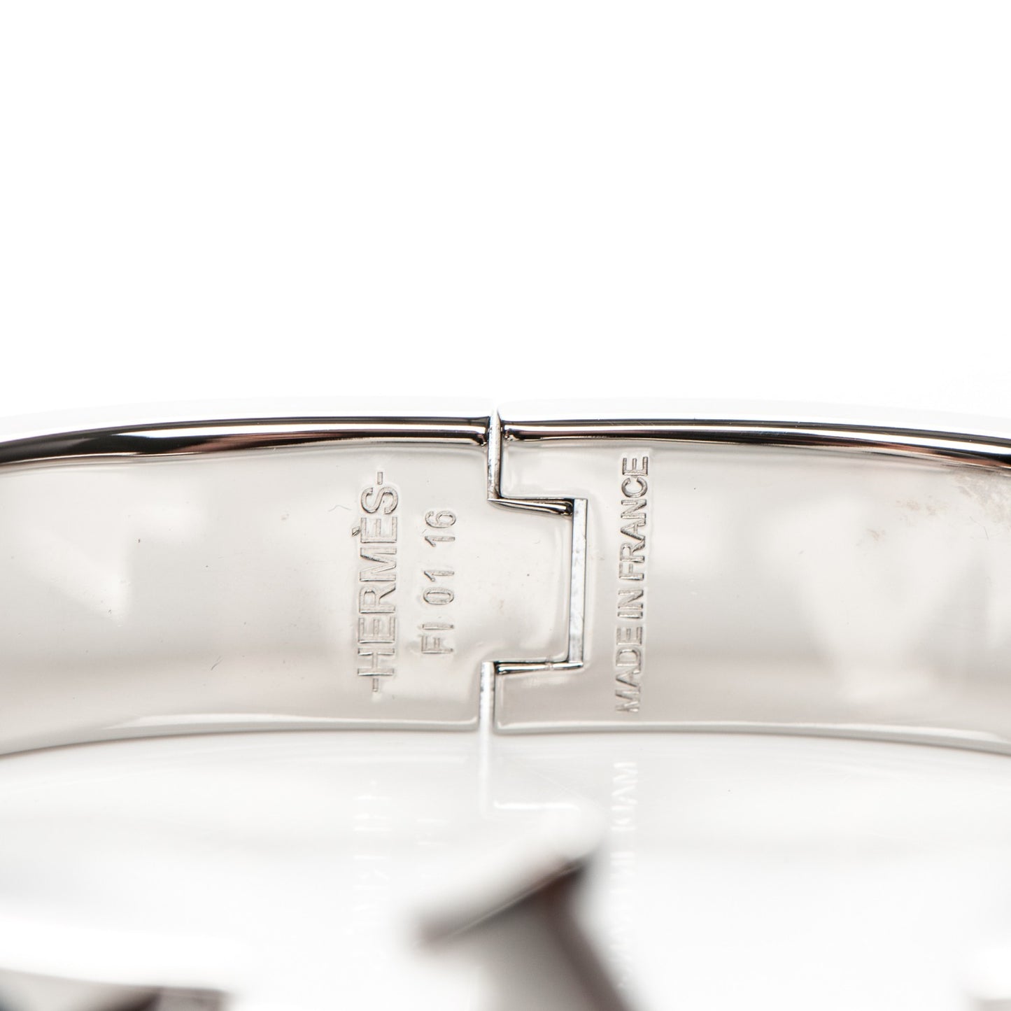 Narrow Enamel Clic Clac H Bracelet PM Bleu Biarritz