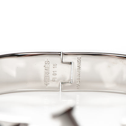 Hermes Narrow Enamel Clic Clac H Bracelet PM Bleu Biarritz 5 of 5