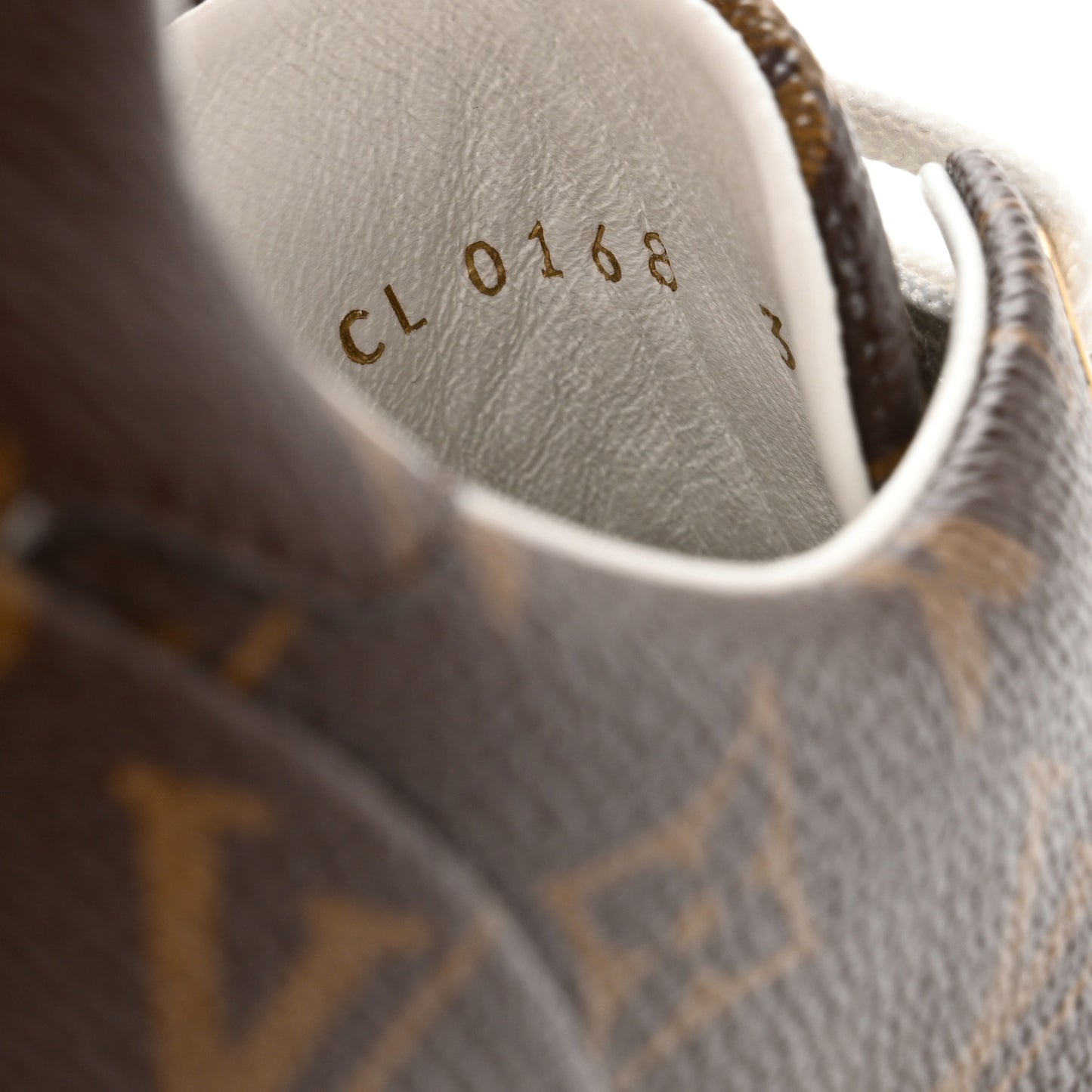 Calfskin Monogram LV Black Heart Sneakers 36 Cacao