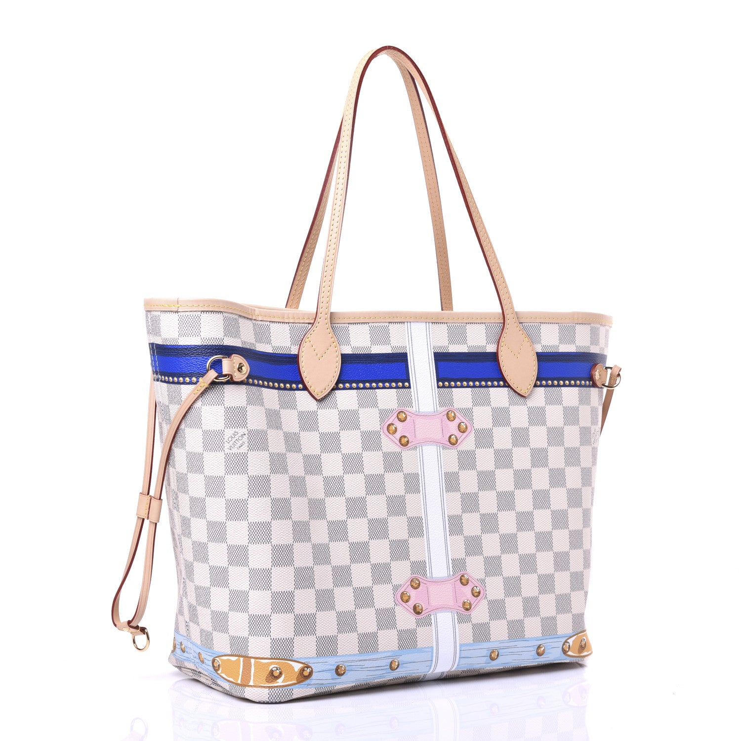Louis Vuitton Damier Azur Summer Trunks Forte Dei Marmi Neo Neverfull MM 4 of 18