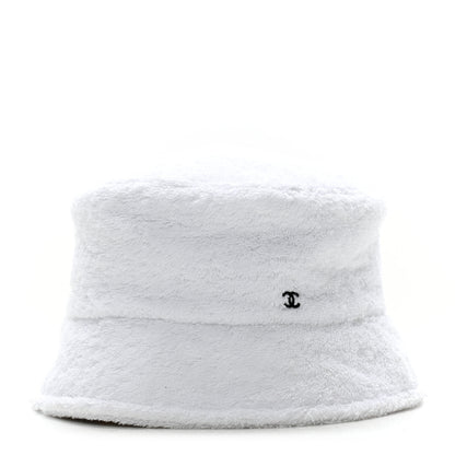 Chanel Terry Cloth CC Bucket Hat M White 1 of 10