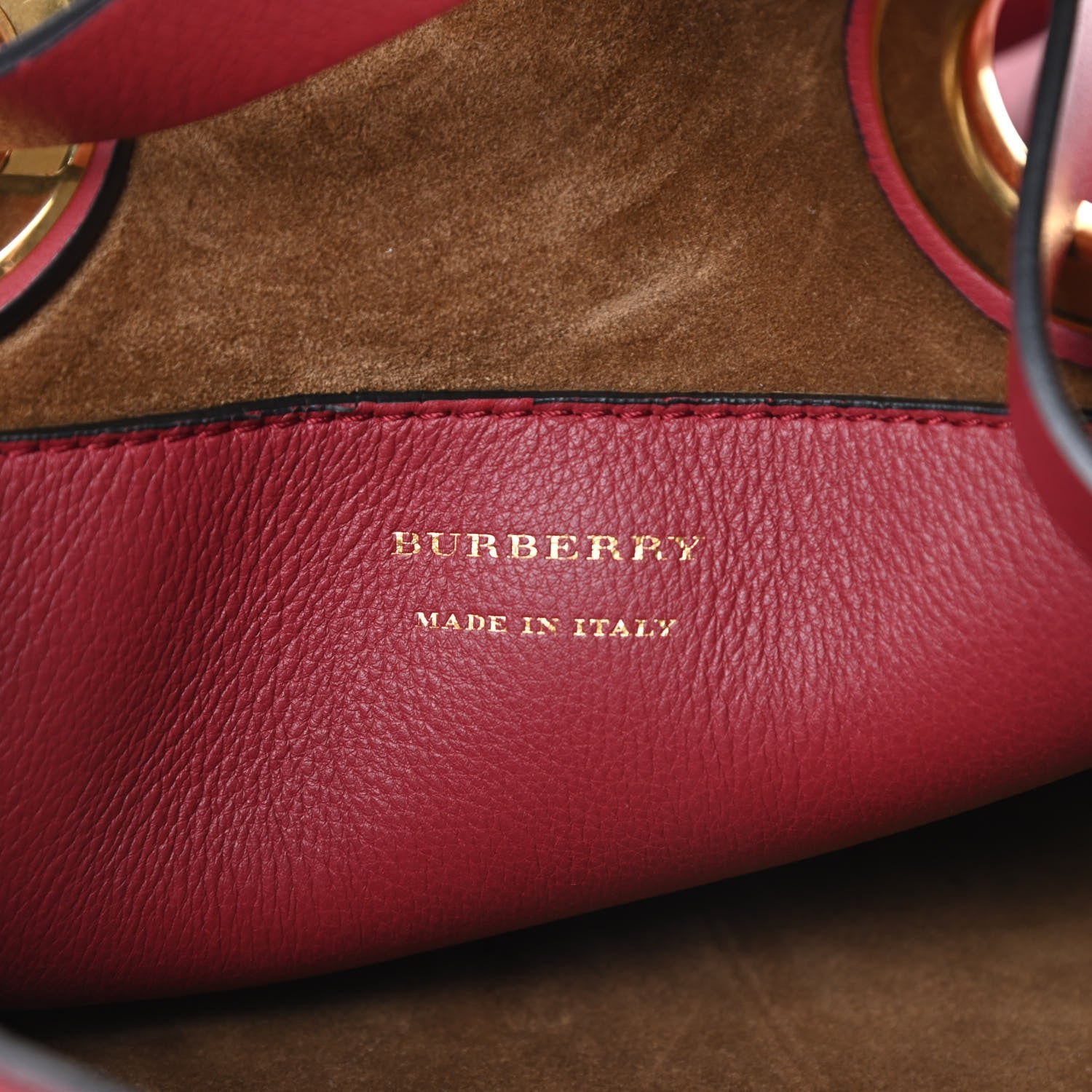 Burberry Calfskin Grommet Detail Backpack Crimson 5 of 10