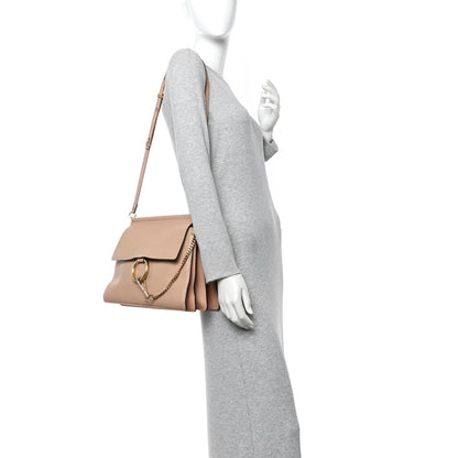 Chloe Calfskin Medium Faye Shoulder Bag Biscotti Beige 2 of 14