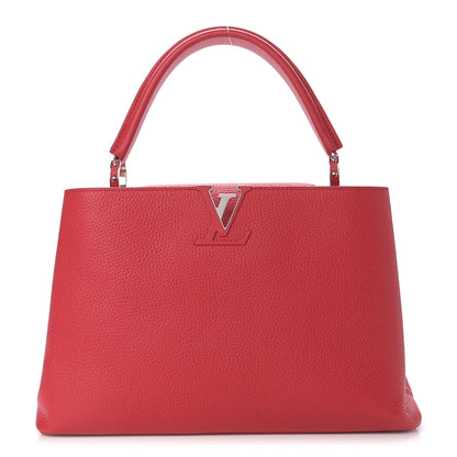 Louis Vuitton Taurillon Capucines MM Rubis 1 of 13
