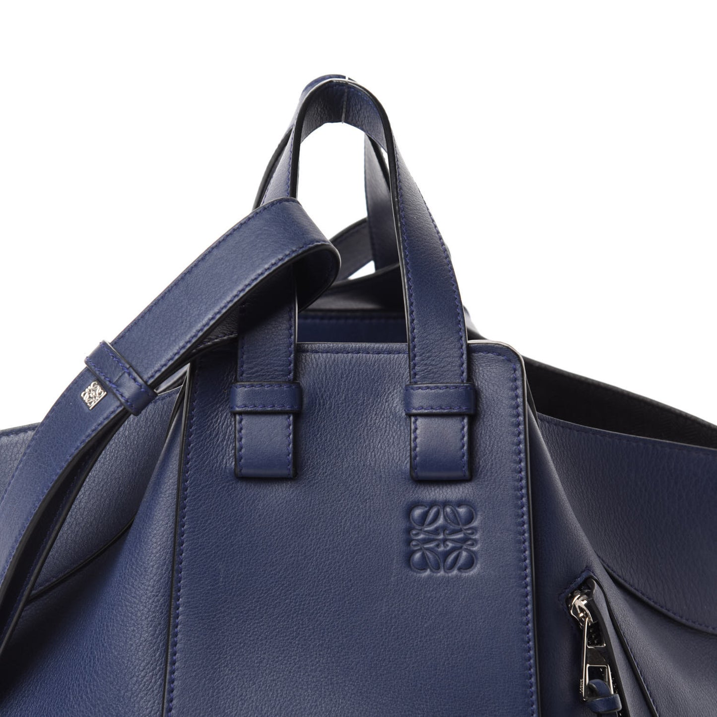 Calfskin Small Hammock Shoulder Bag Marine