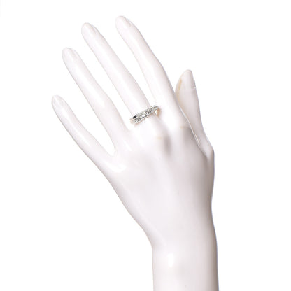 David Yurman Sterling Silver Diamond 5mm Crossover Ring 52 6 2 of 4