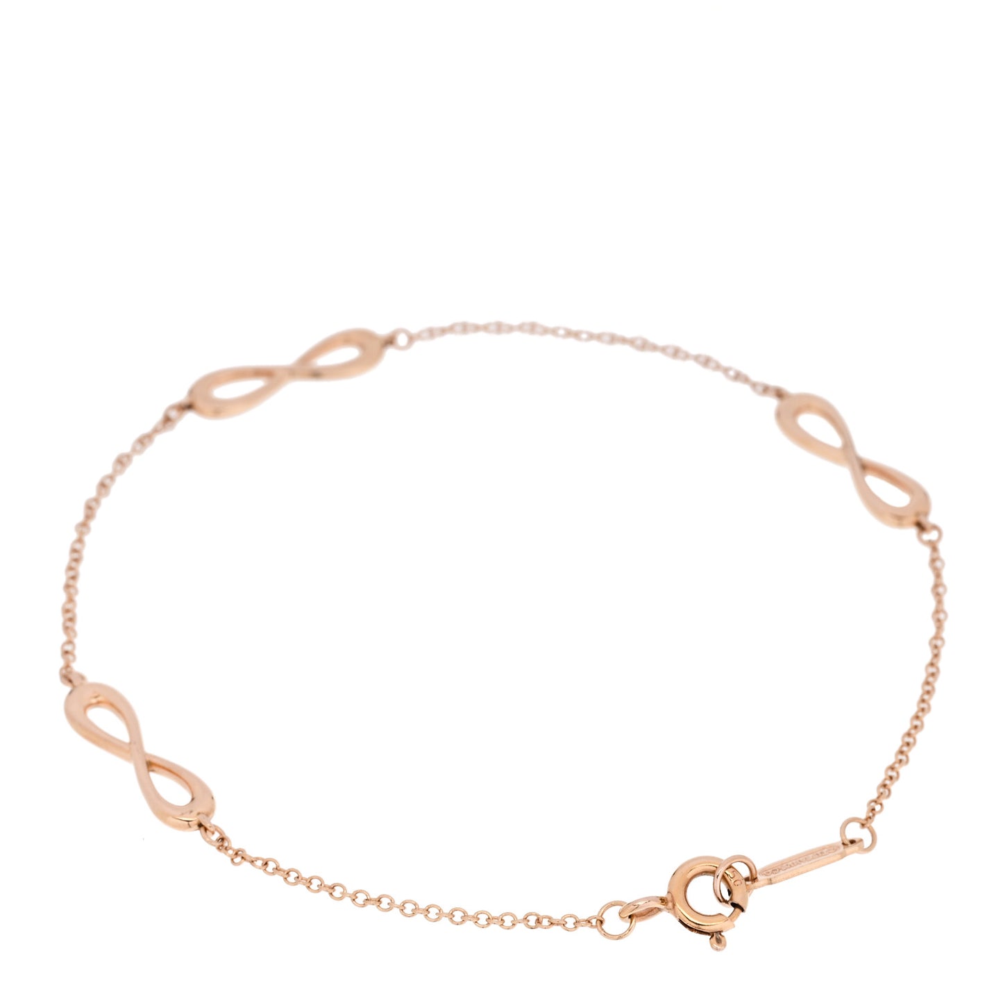 18K Rose Gold Infinity Endless Bracelet