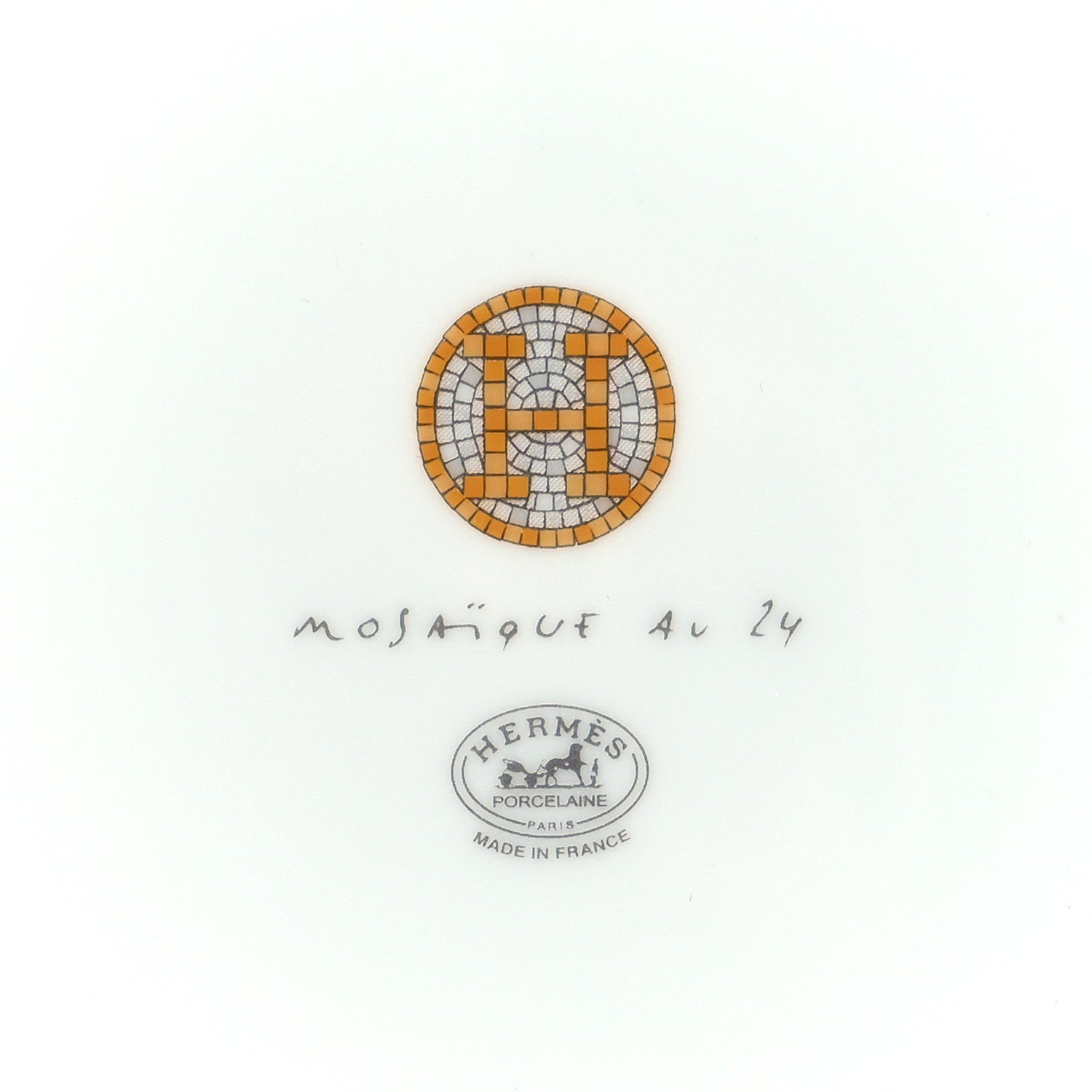 Hermes Porcelain Mosaique Au 24 Cereal Bowl 4 of 4