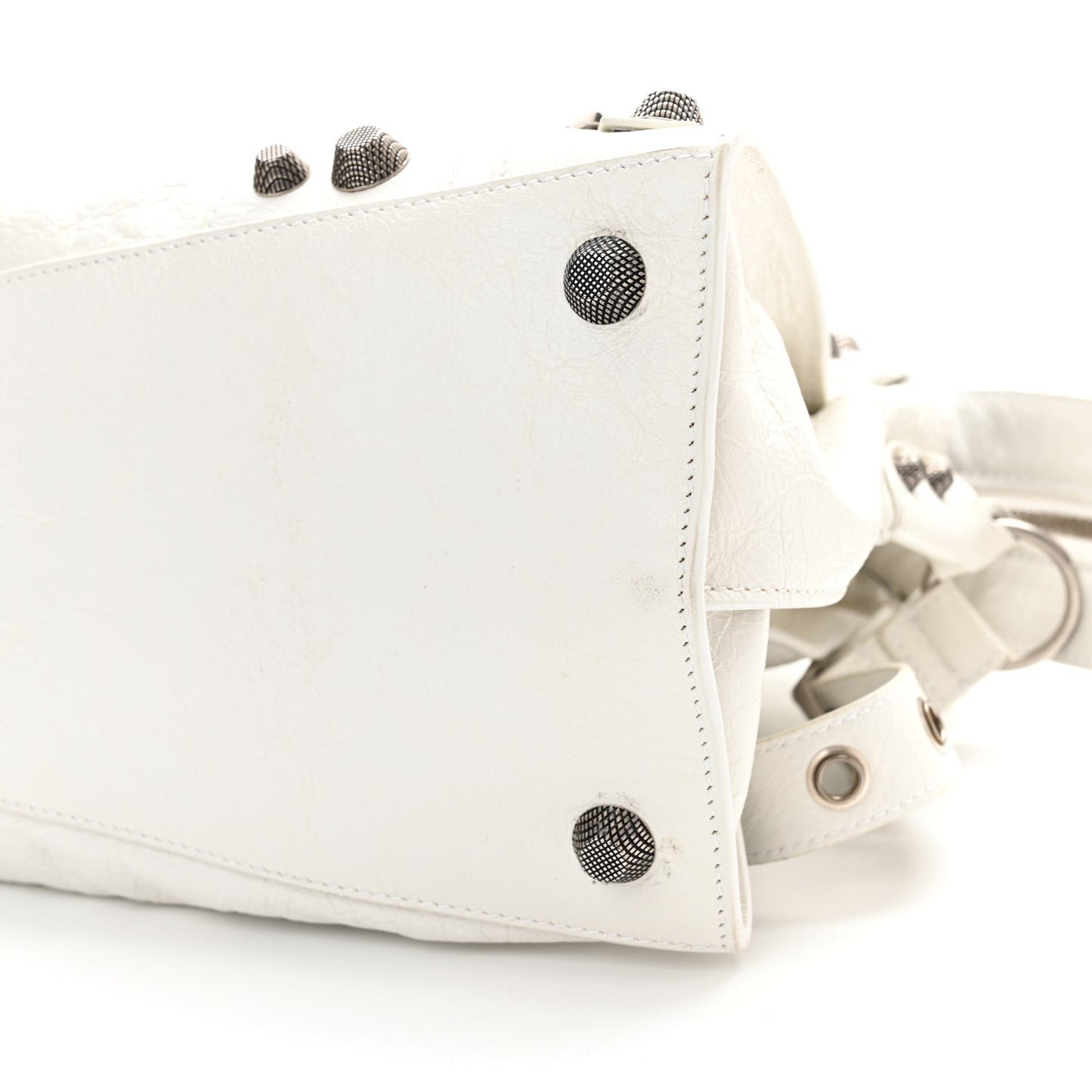 Agneau Arena Neo Cagole City Handbag Optic White
