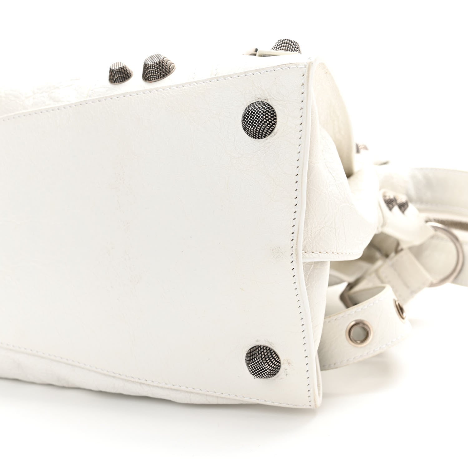 Balenciaga Agneau Arena Neo Cagole City Handbag Optic White 11 of 20