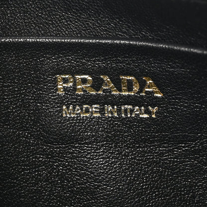 Prada Soft Calfskin Arque Shoulder Bag White 6 of 9