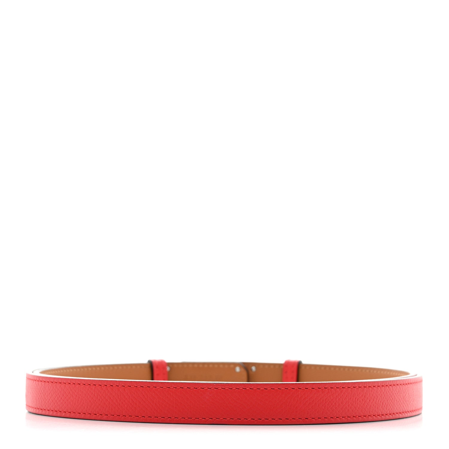 Hermes Epsom Kelly Belt Rouge Casaque 2 of 4