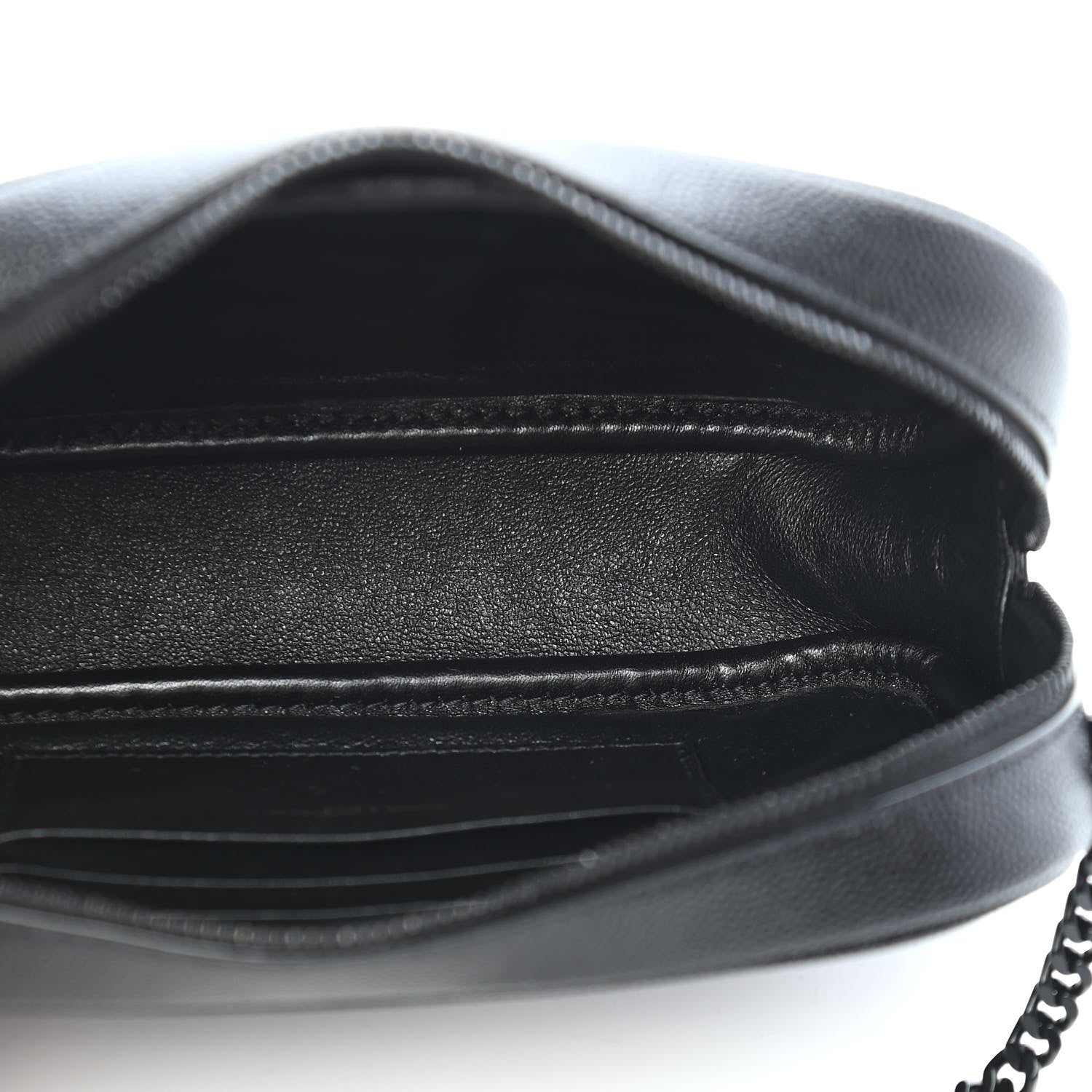Saint Laurent Grain De Poudre Matelasse Monogram Mini Lou Camera Bag Black 4 of 7