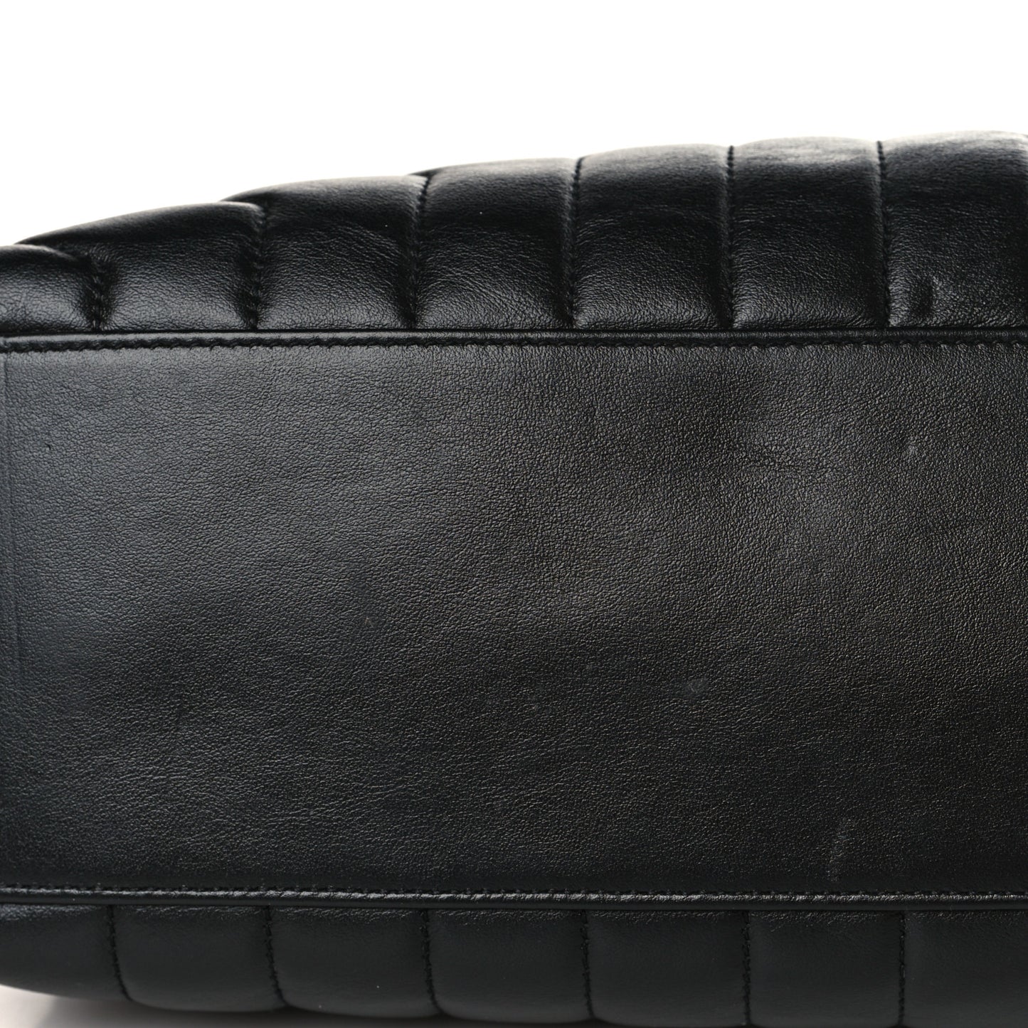 Calfskin Y Quilted Monogram Medium Loulou Chain Satchel Black