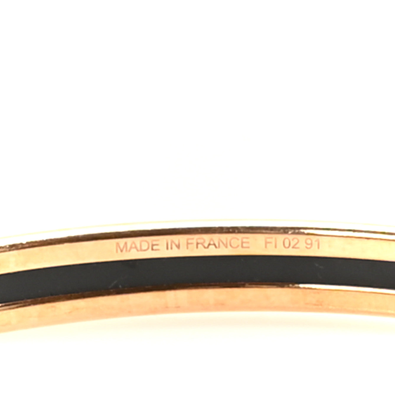 Hermes Enamel Uni Bangle 70 Rose Candeur 5 of 6