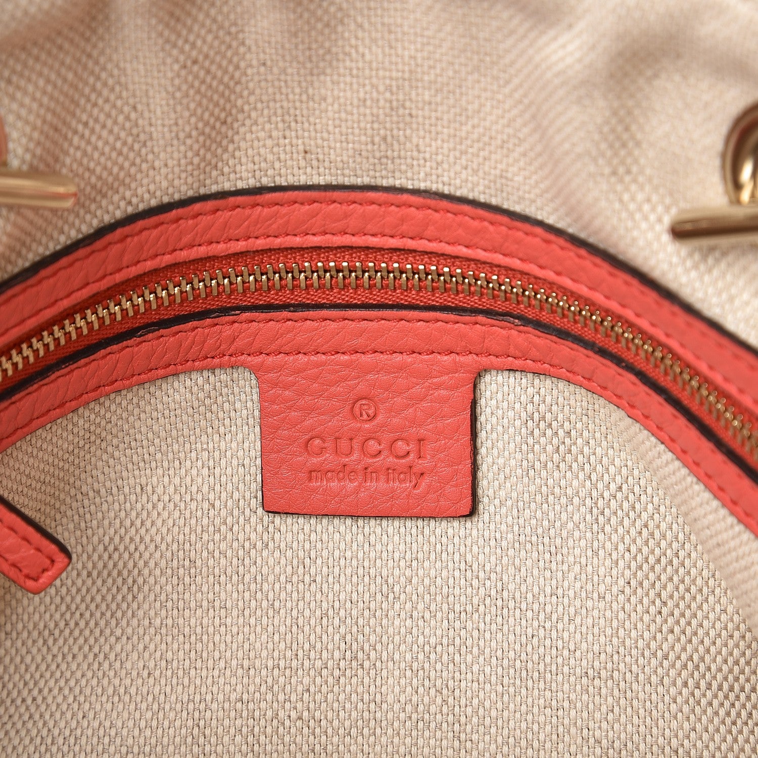 Gucci Pebbled Calfskin Small Soho Bowler Begonia Pink 7 of 9