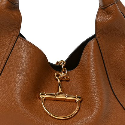 Gucci Grained Calfskin Softbit Maxi Shoulder Bag Brown 8 of 10