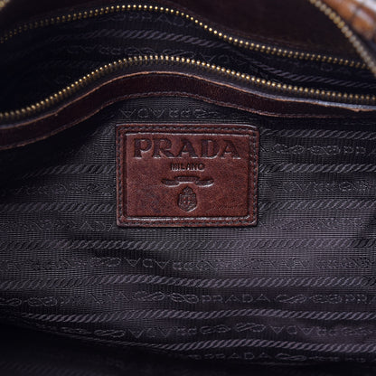 Prada Cervo Antik Shopping Satchel Cacao Sfumato 6 of 23