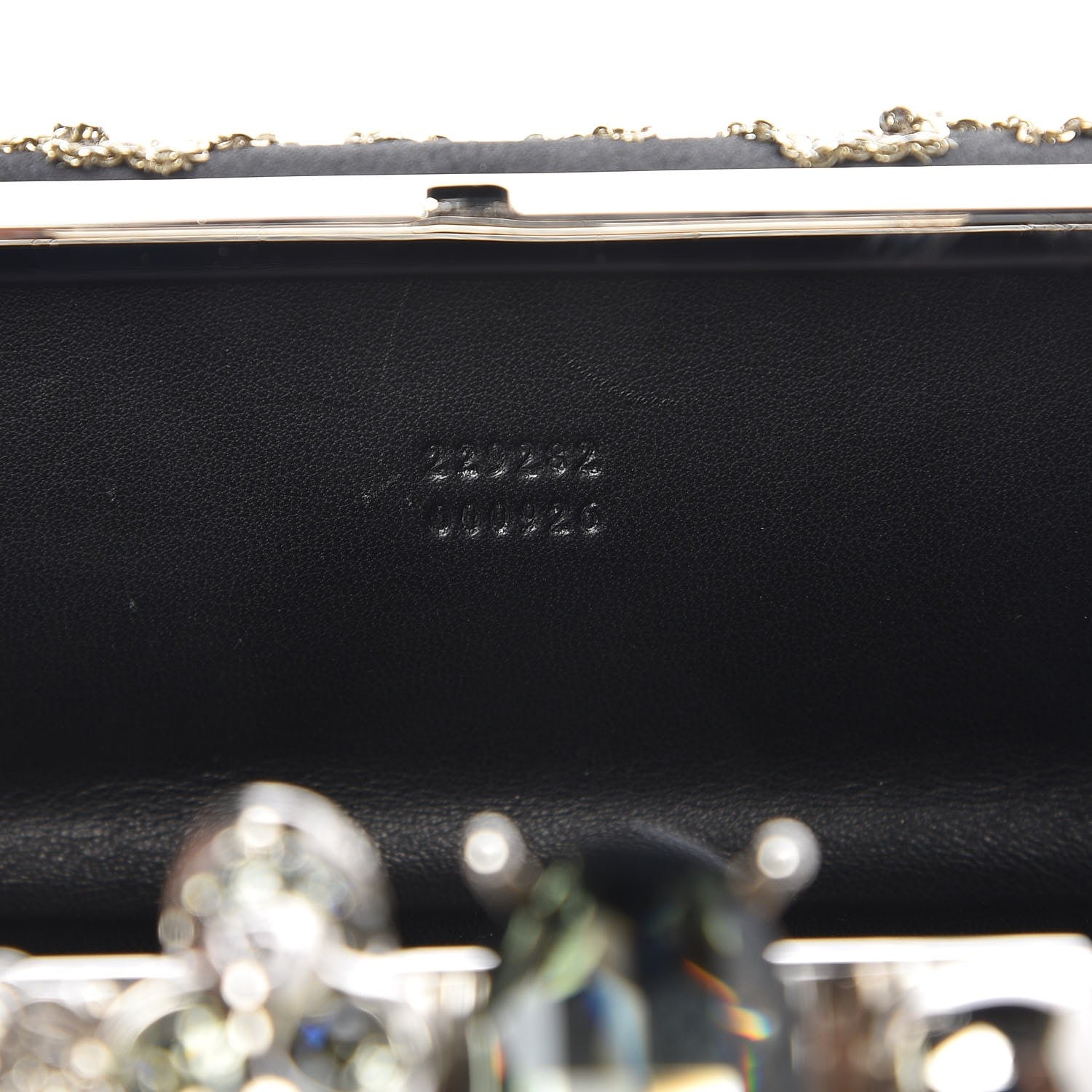 Alexander McQueen Silk Chain Skull Knuckle Box Clutch Black 6 of 7