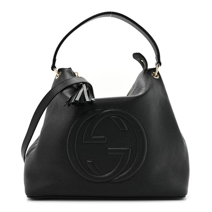 Gucci Pebbled Calfskin Large Soho Hobo Black 1 of 10
