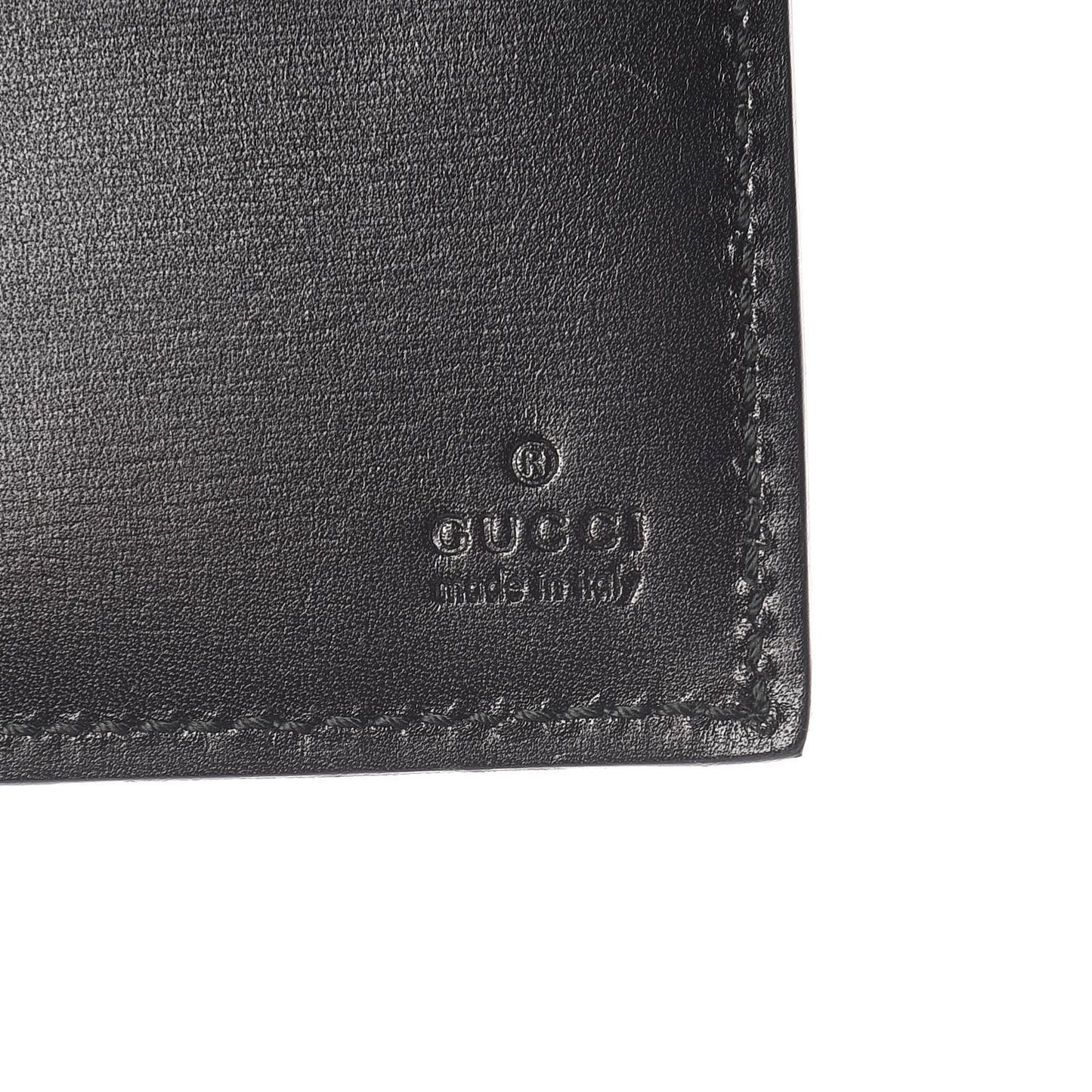 Crocodile Bi-Fold Wallet Black