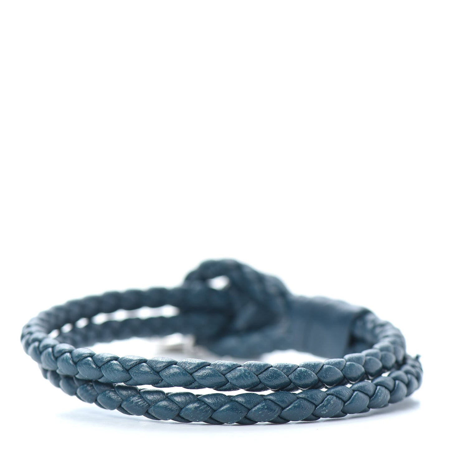 Nappa Intrecciato Bracelet M Blue