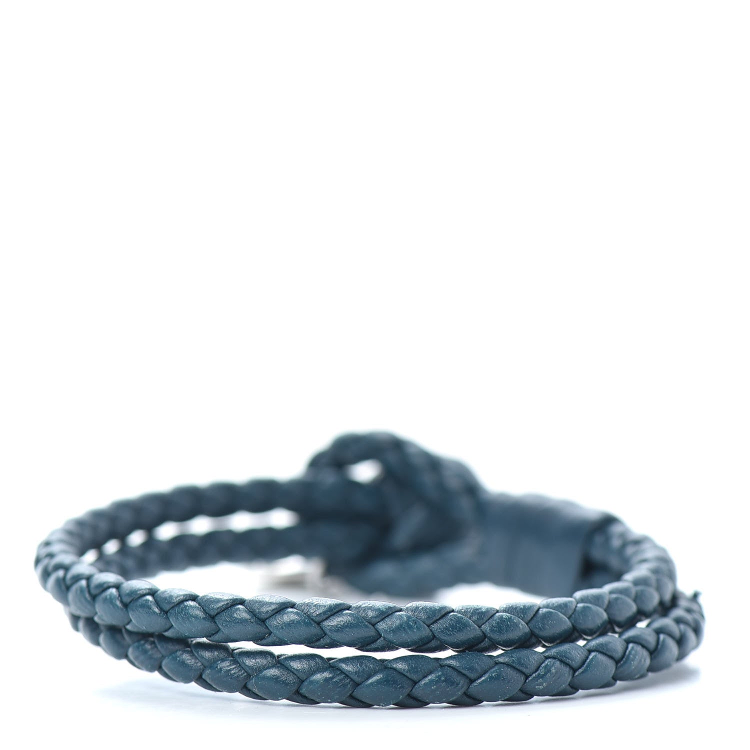 Bottega Veneta Nappa Intrecciato Bracelet M Blue 3 of 4