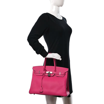 Hermes Epsom Candy Birkin 35 Rose Tyrien Rubis 2 of 12