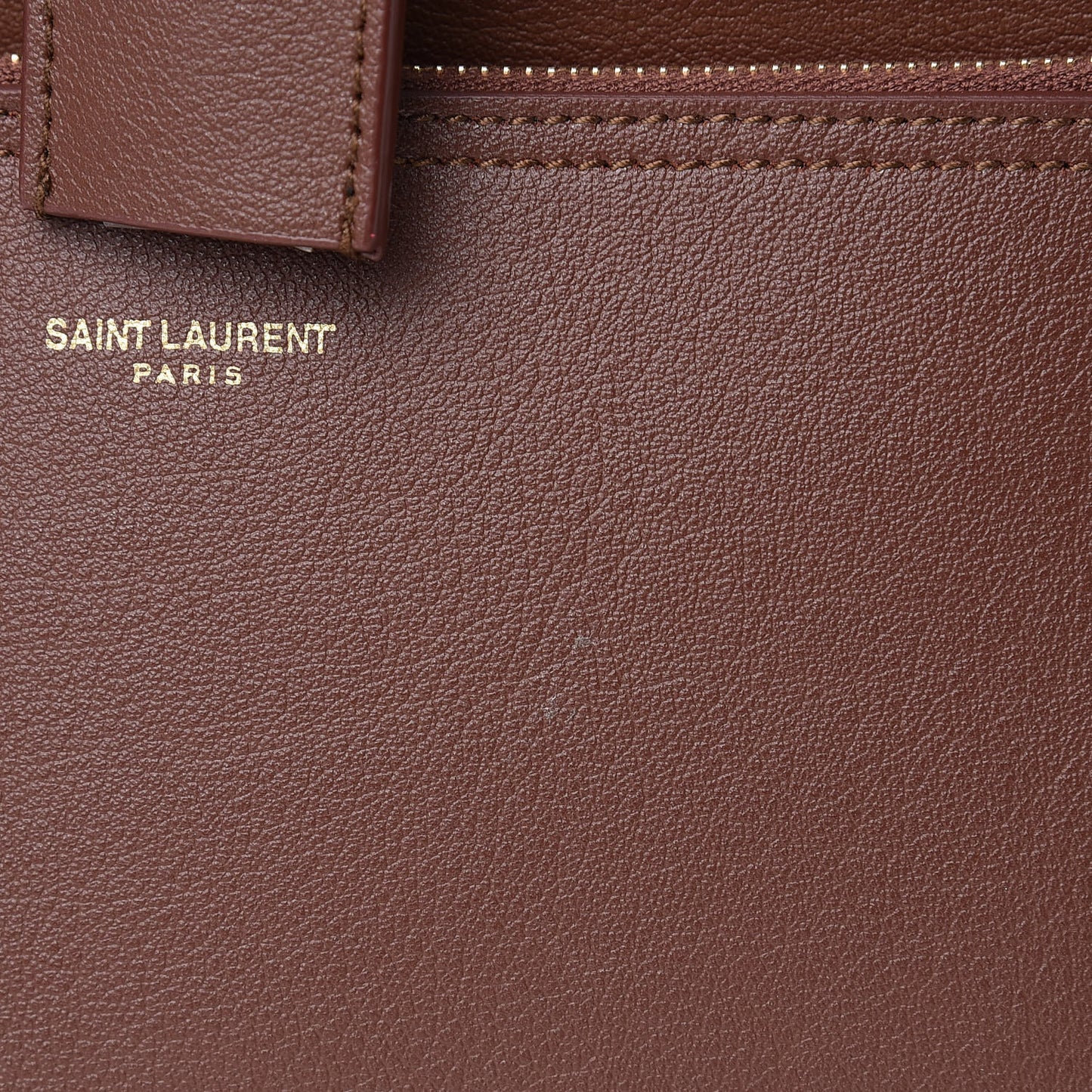 Calfskin Large Shopping Tote Old Brandy