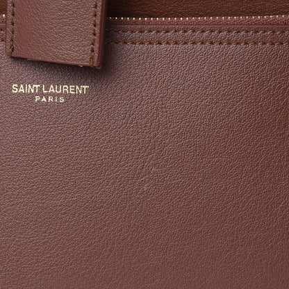 Saint Laurent Calfskin Large Shopping Tote Old Brandy 8 of 10