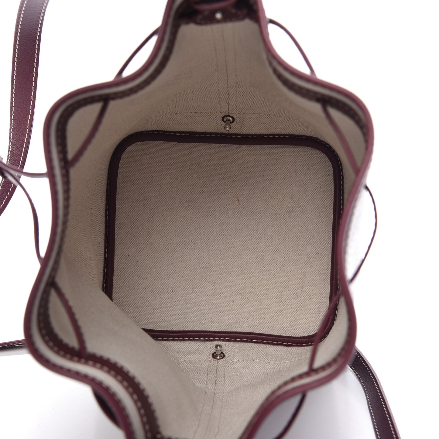 Goyardine Petit Flot Bucket Bag PM Burgundy