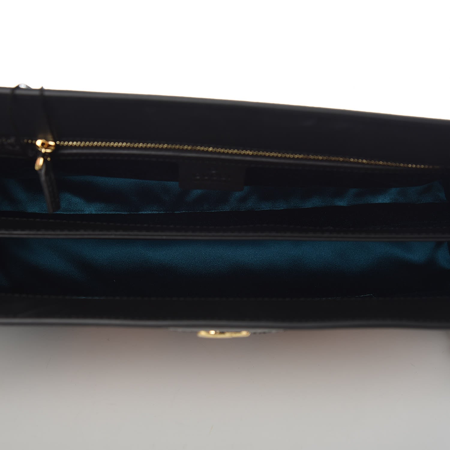 Gucci Suede Patent Web Dragon Embroidered Medium Ophidia Chain Shoulder Bag Blue Multicolor Black 5 of 10
