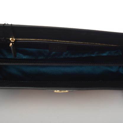 Gucci Suede Patent Web Dragon Embroidered Medium Ophidia Chain Shoulder Bag Blue Multicolor Black 5 of 10