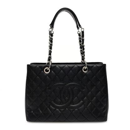 Chanel Caviar Quilted Grand Shopping Tote GST Black 1 of 10
