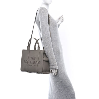 Marc Jacobs Grained Calfskin Medium The Tote Bag Cement 2 of 11