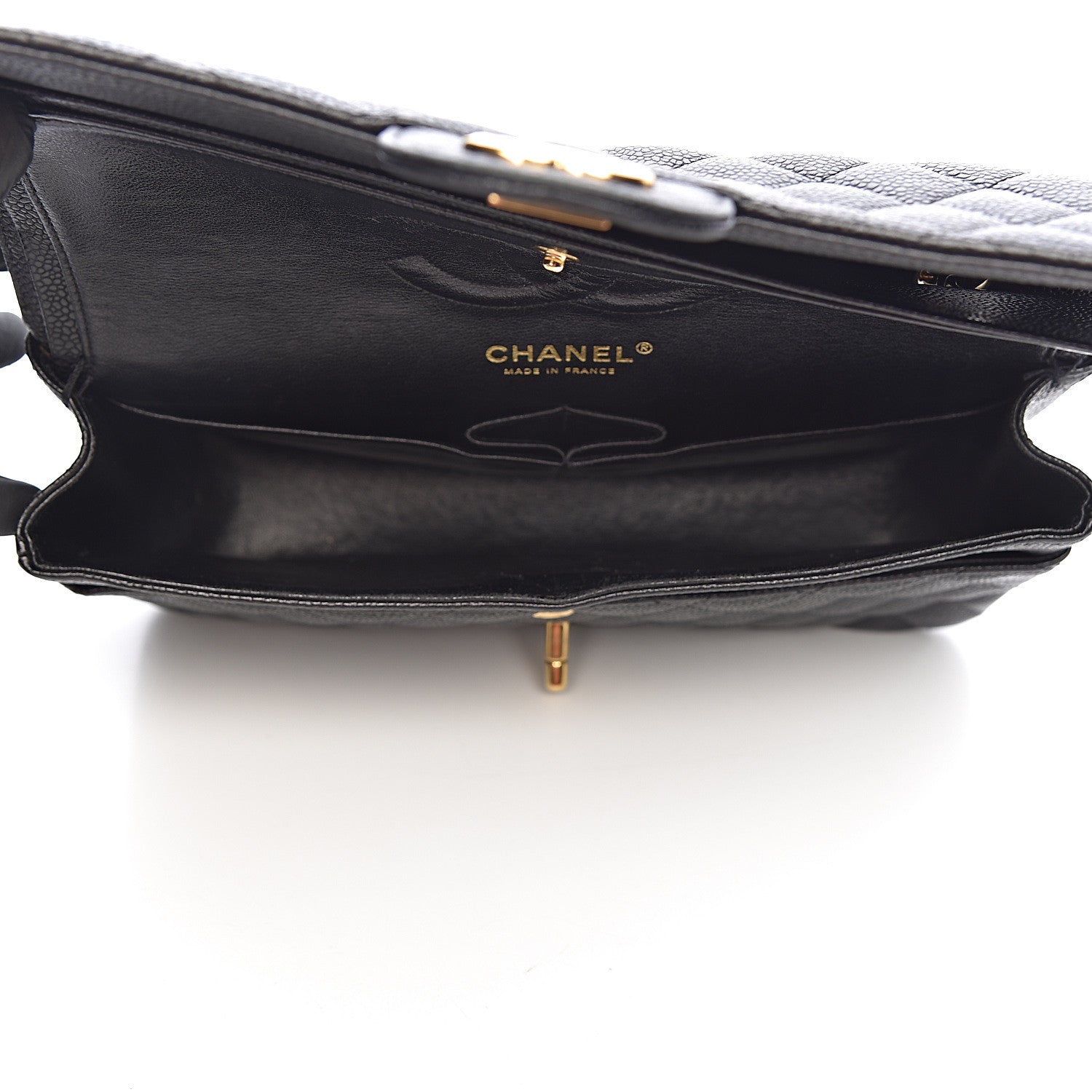 Chanel Caviar Quilted Medium Double Flap Black 5 of 17