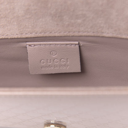 Gucci Patent Microguccissima Small Broadway Clutch Dark Cipria 6 of 9