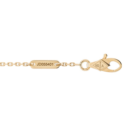 Van Cleef & Arpels 18K Yellow Gold Mother of Pearl Sweet Alhambra Bracelet 4 of 4