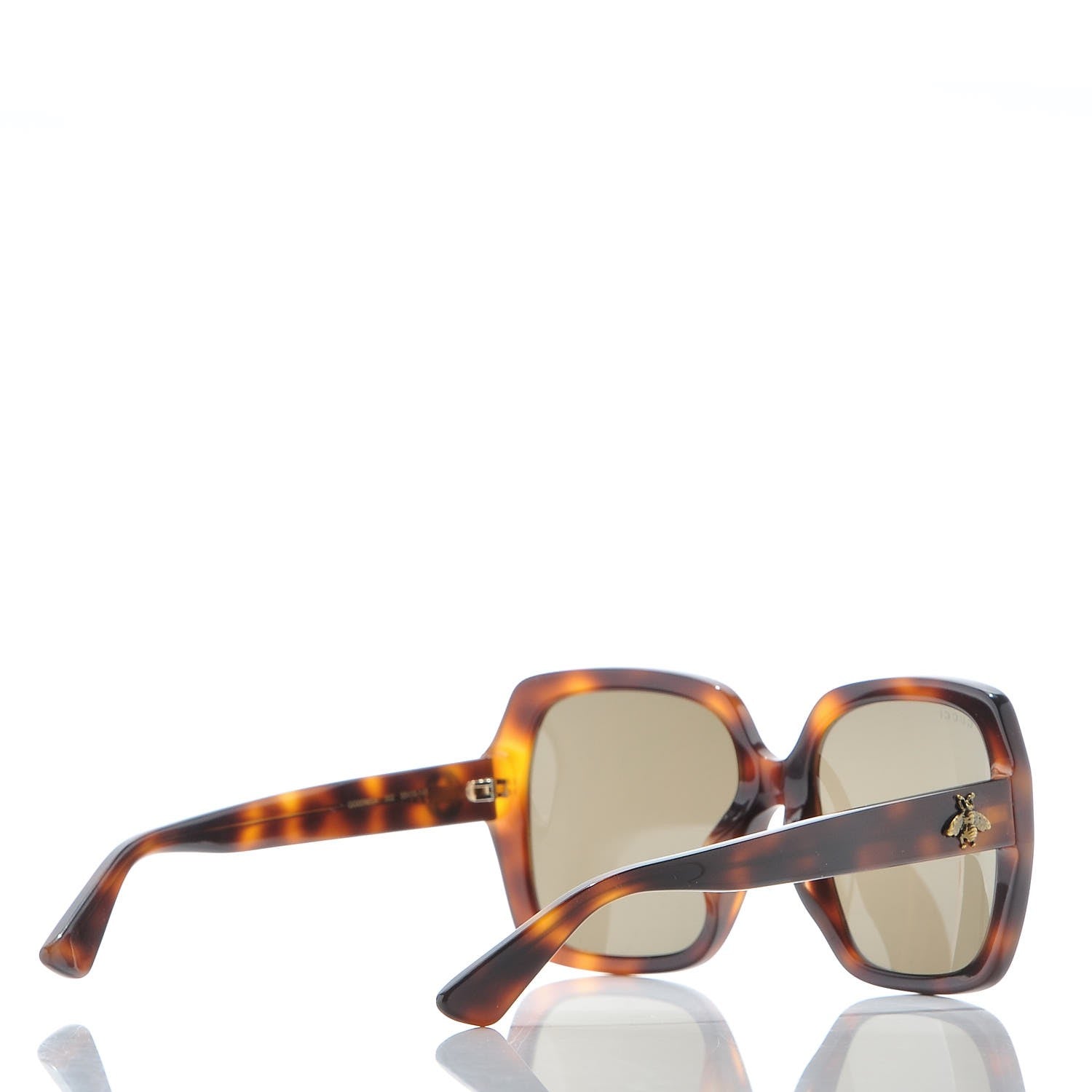Gucci Acetate Square GG 0096SA Sunglasses Havana 4 of 9