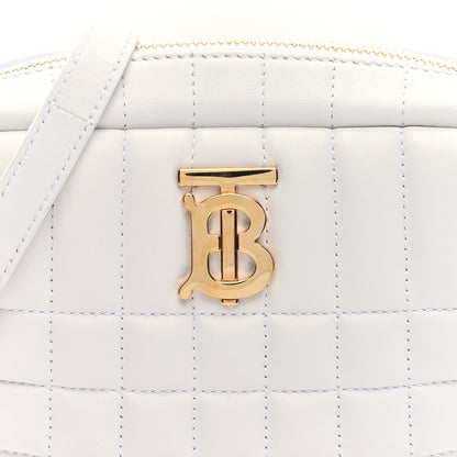 Burberry Lambskin Quilted Mini Lola Camera Bag White 7 of 9