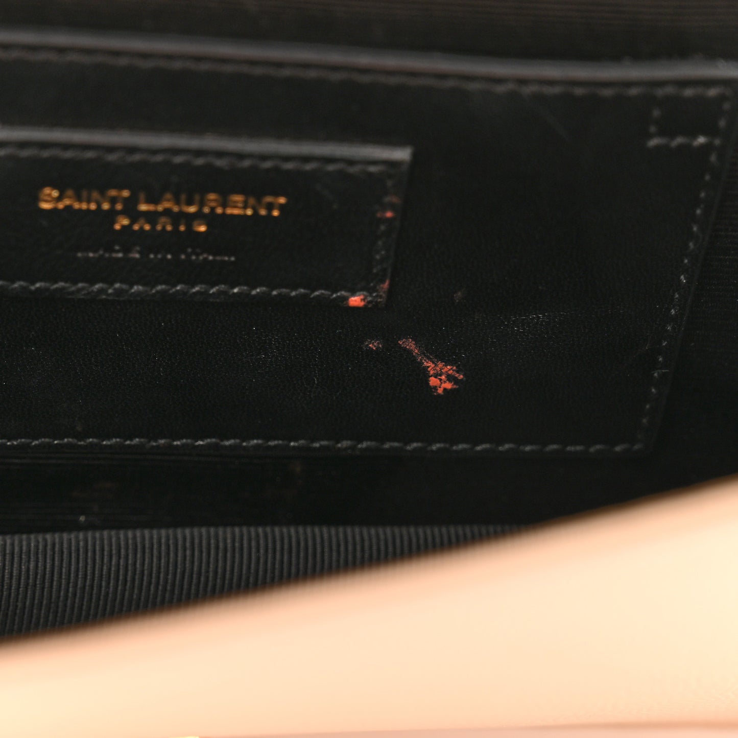 Grain De Poudre Classic Kate Monogram Clutch Nude Powder