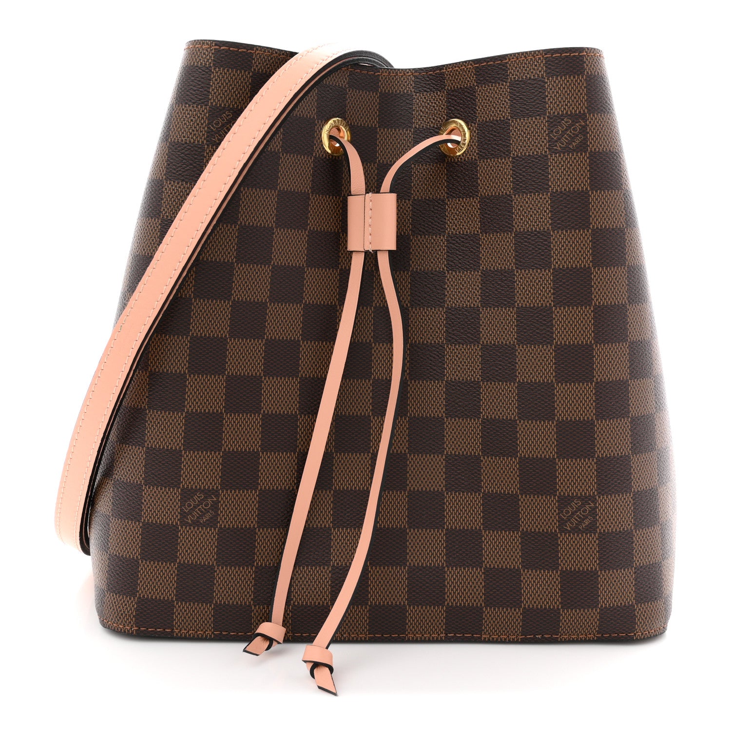 Louis Vuitton Damier Ebene Neonoe MM Venus Pink 1 of 10