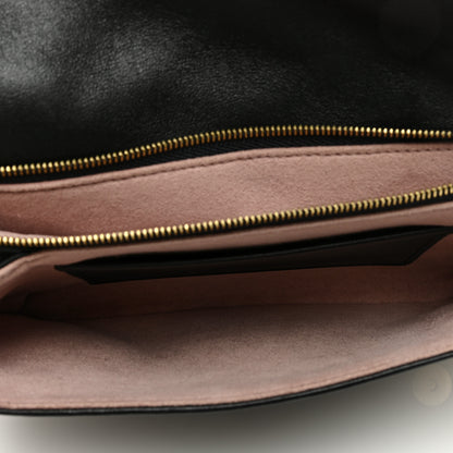 Louis Vuitton Lambskin Embossed Monogram Pochette Coussin Black 5 of 9
