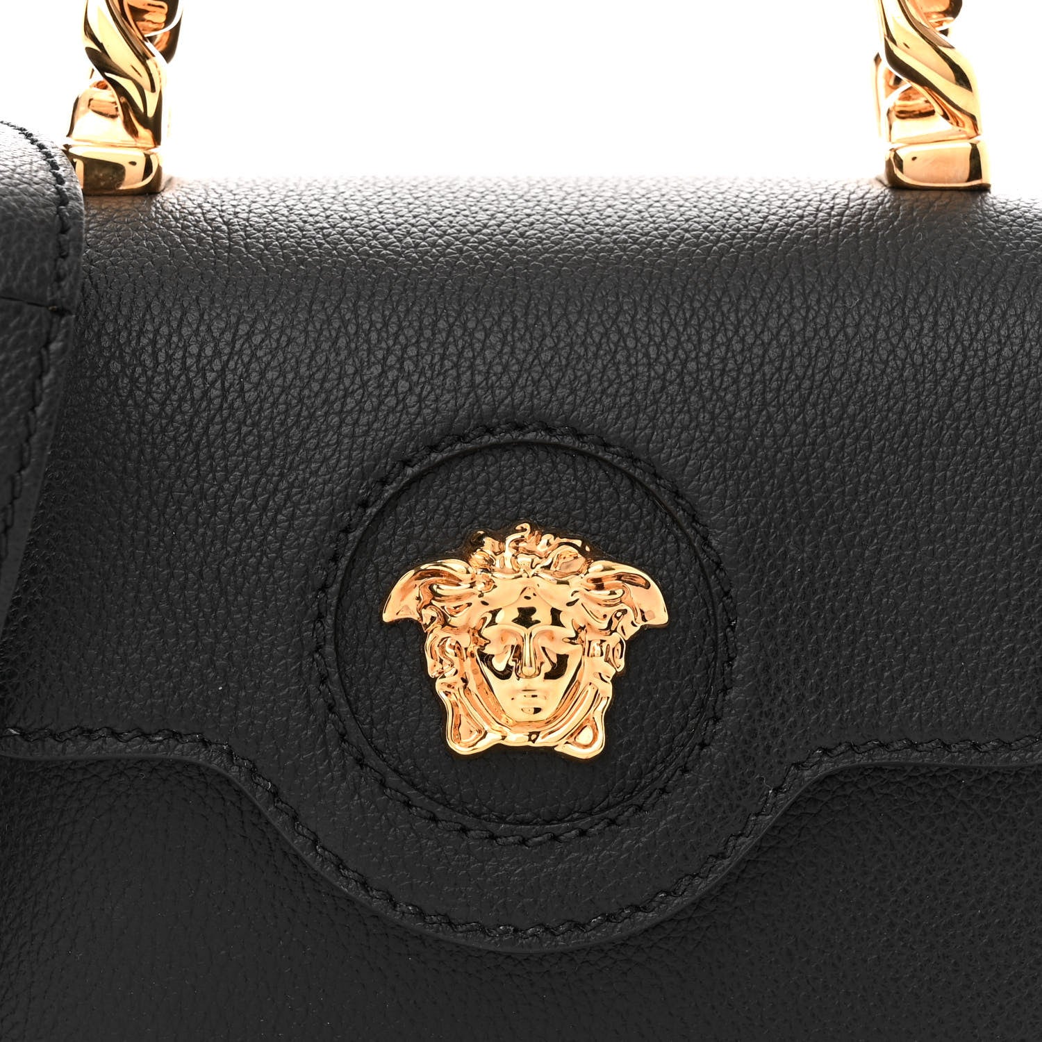 Versace Grained Calfskin Mini La Medusa Bag Black 8 of 12