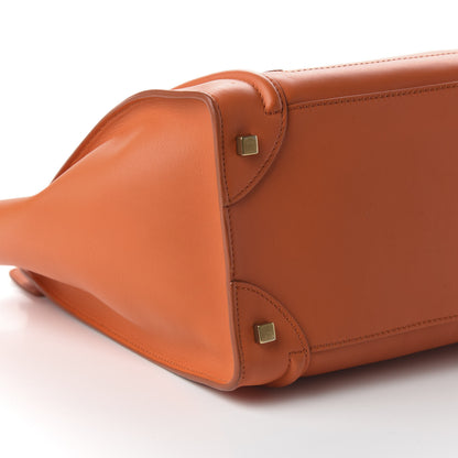 Celine Smooth Calfskin Mini Luggage Bright Orange 6 of 9